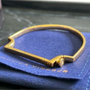 Monica Vinader Signature Thin Bangle - 18k Gold Vermeil